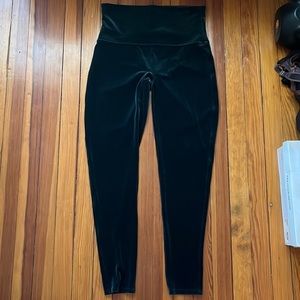 Spanx Green Velvet Leggings Sz 1X